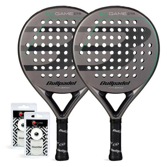 Pack Duo Bullpadel Game Contrôle Gris