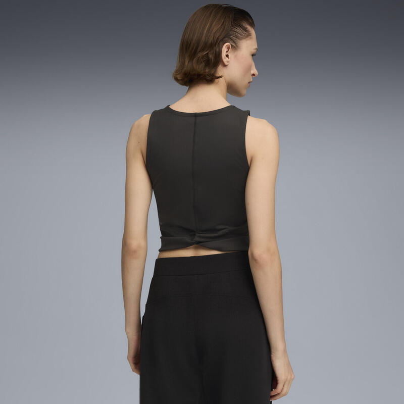 Maiou femei croială slim Cloudspun Twist, negru PUMA