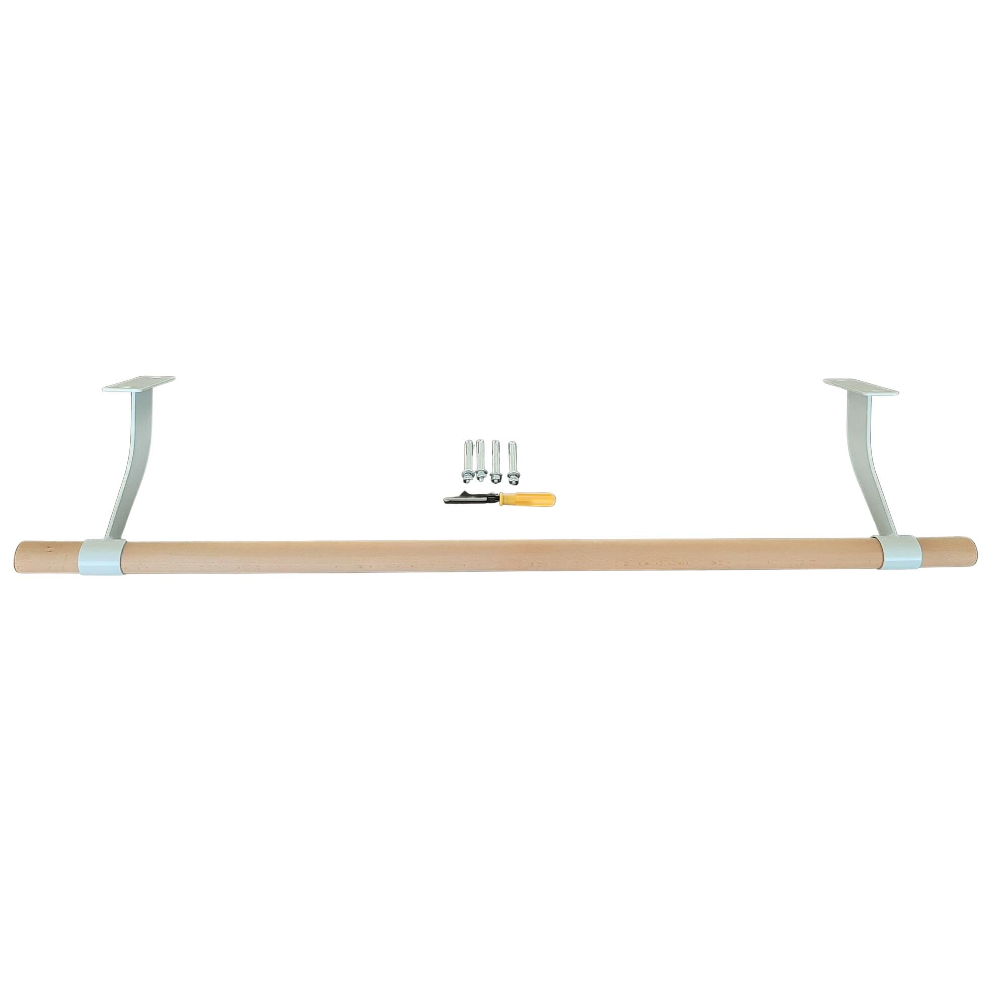 Baletní tyč MASTER na stěnu 120 cm - dřevěná 2/6