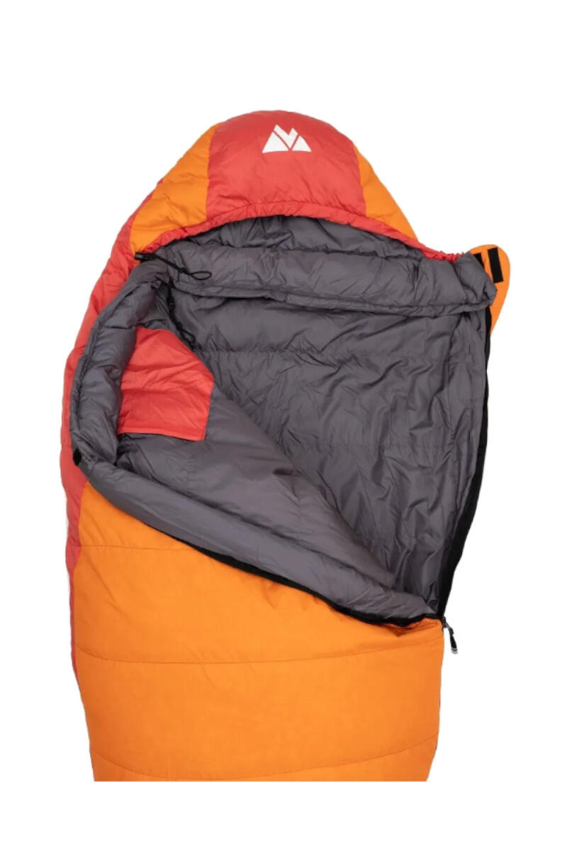 Turistický spací pytel Polaris 215x75cm oranžový pravý 2/5
