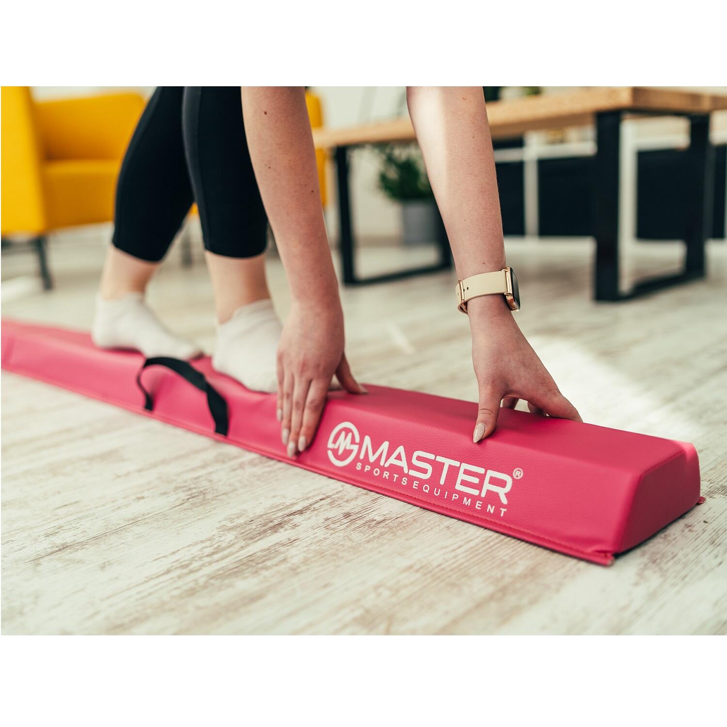 Gymnastická kladina MASTER 360 x 10 cm EVA skládací - růžová 7/7