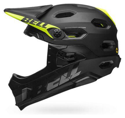 Casque avec Mentonnière Amovible Bell Super DH Mips Noir Mat Vert Fluo 2/7