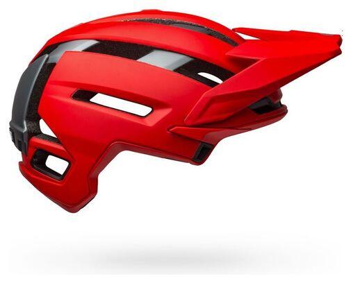 Capacete BELL Super Air R Mips vermelho 2021 com proteção de queixo removível 7/7