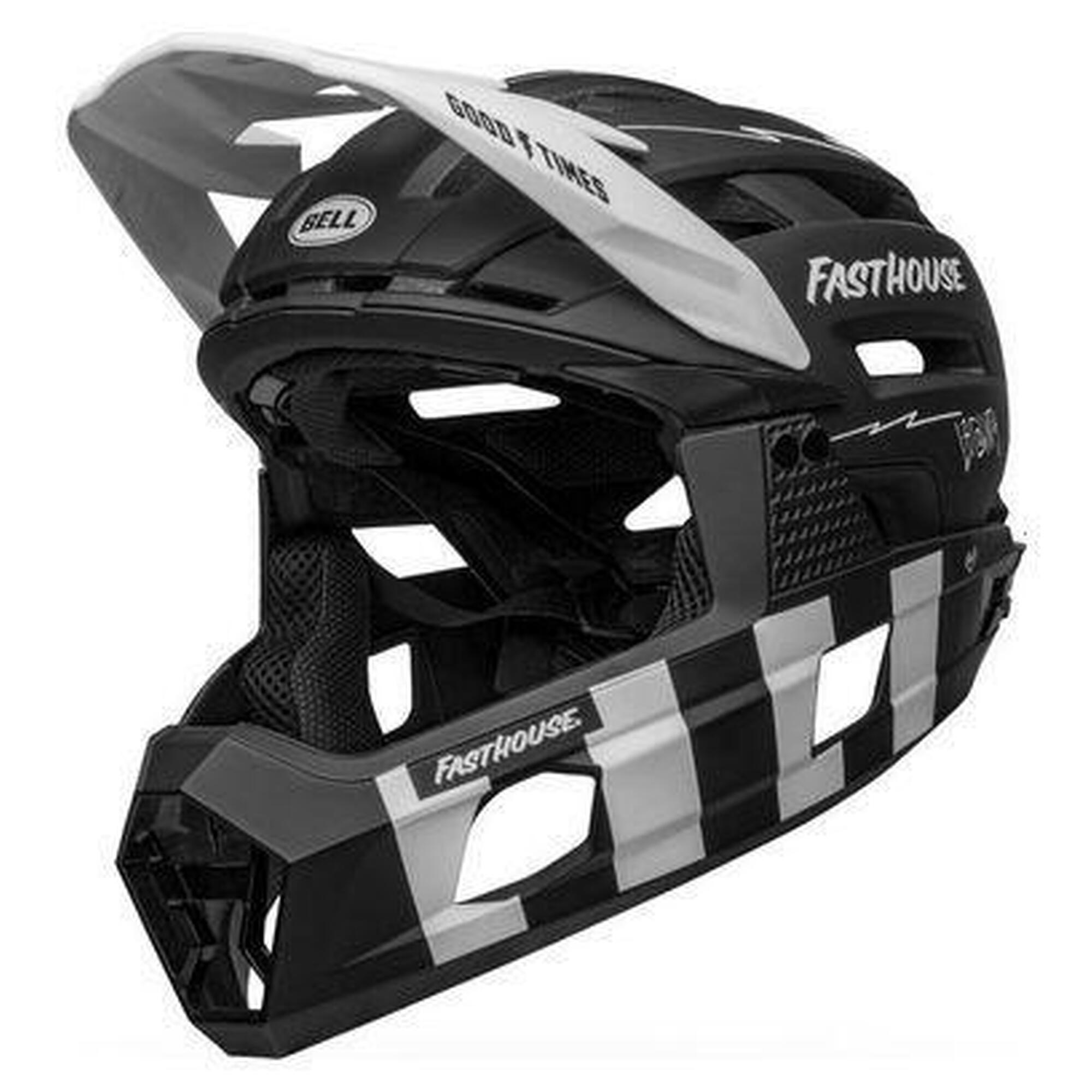 Bell - Casque Intégral Bell Super Air R Mips Fasthouse Noir / Blanc - Casque - Blanc|noir - 59-63 Cm - Decathlon