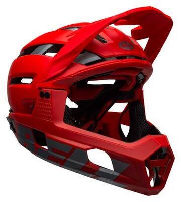 Casco BELL Super Air R Mips Red 2021 con mentoniera staccabile