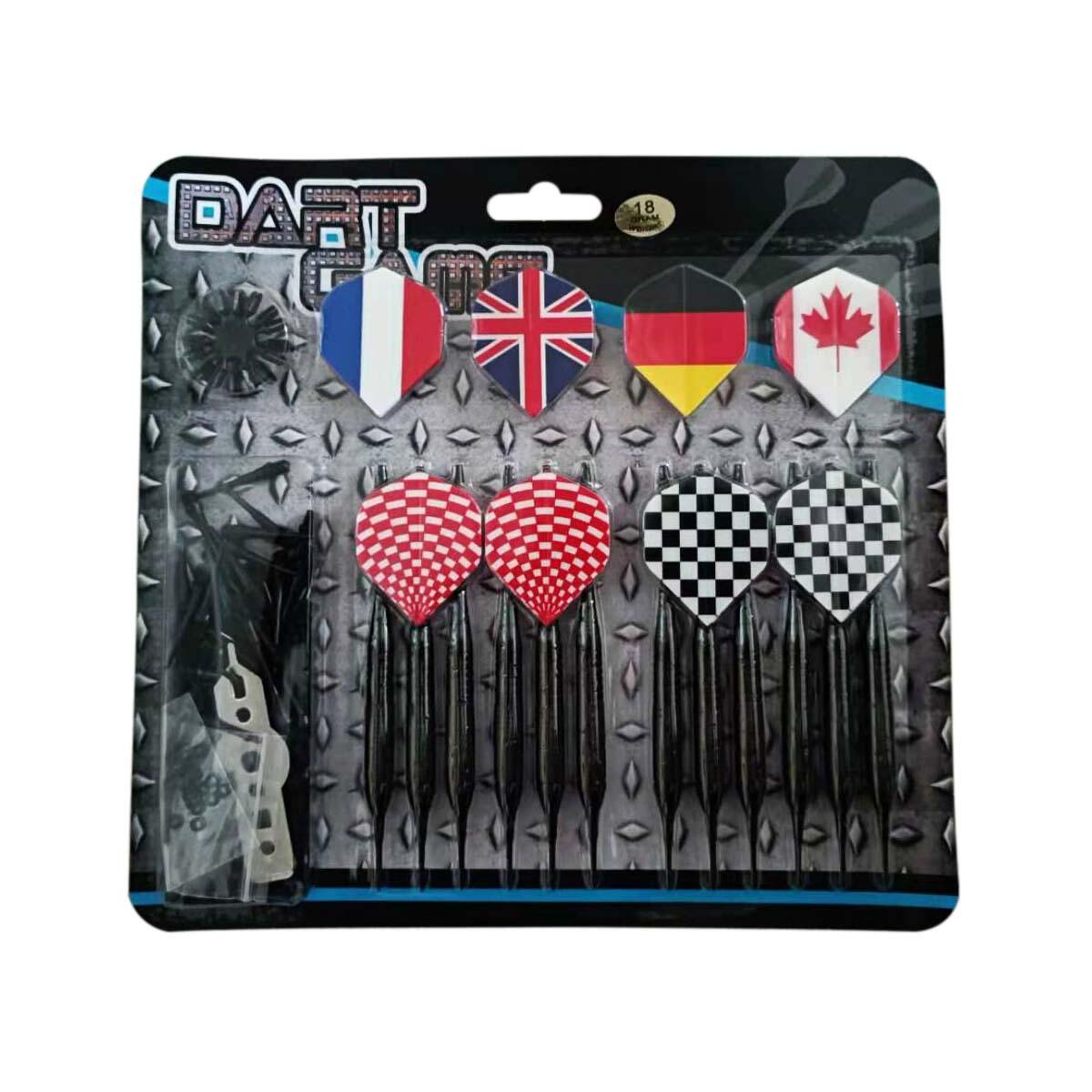 MASTER Šipky Black Plated Brass 12ks - softip 18g set