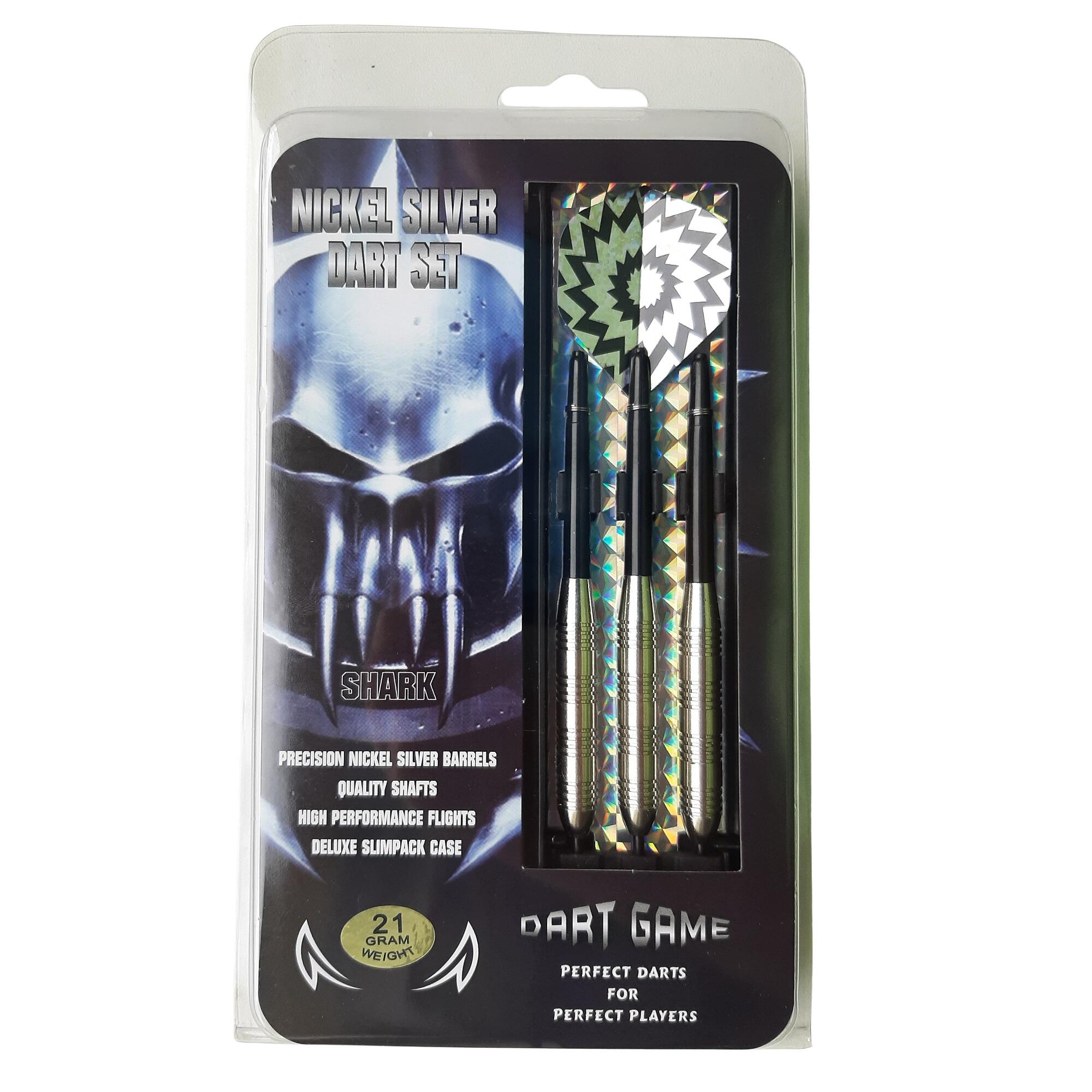 MASTER Šipky MASTER Shark Nickel-Brass 3ks - steeltip 21g