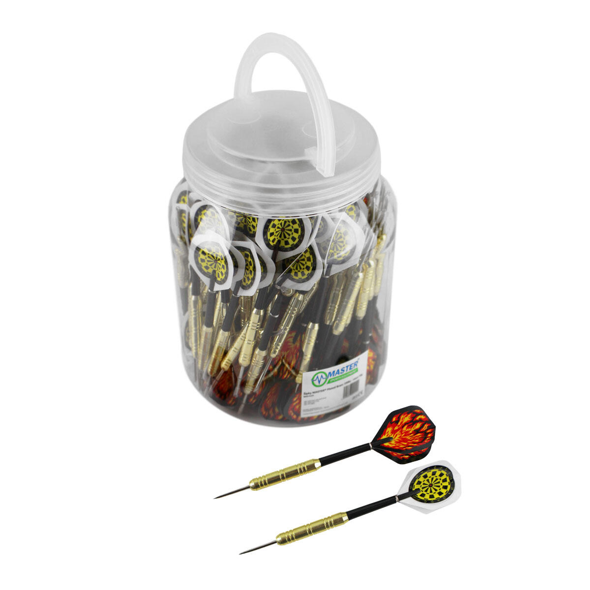MASTER Šipky Plated Brass 100ks - steel 16g
