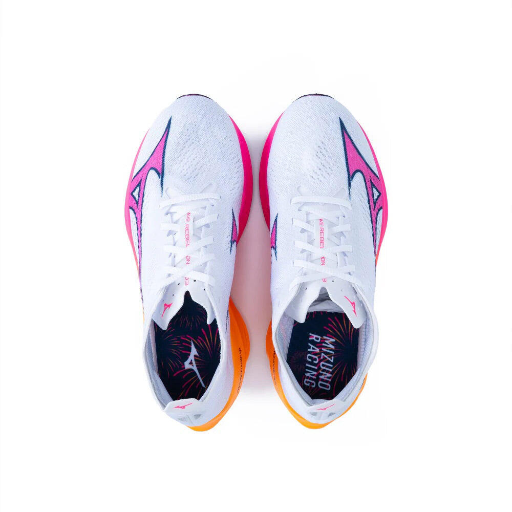 Wave Rebellion Pro 3 Men's Road Running Shoes - White x Pink