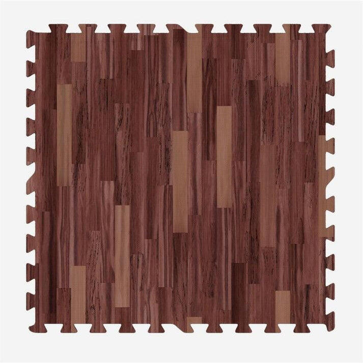 Juego de 8 Baldosas Sin Bordes Gorilla Sports Efecto Madera Oscura 2/7