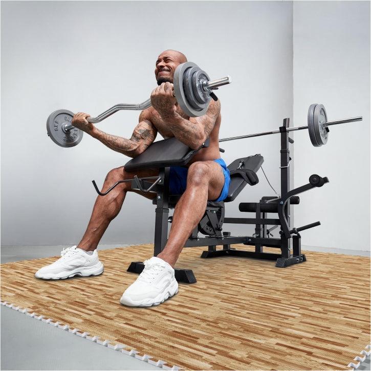 Tapis de Protection Fitness Puzzle - 16 Dalles, 60x60x1,2 cm, Tapis de Sol 3/7