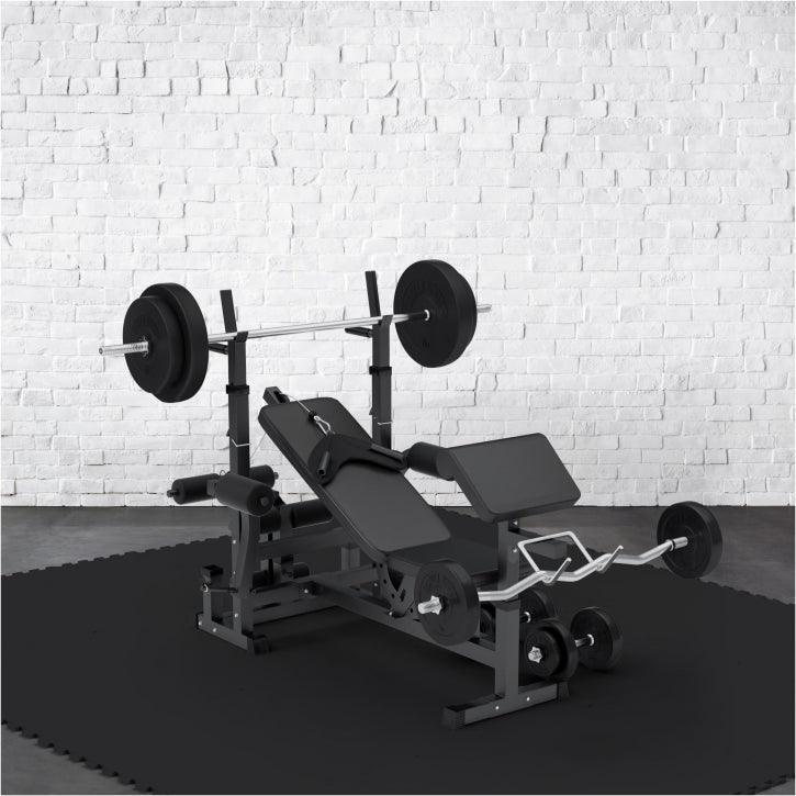 Tapis de protection - 16 pièces - Total 5,76 m2 - Noir - Sol sportif - Puzzle 7/7