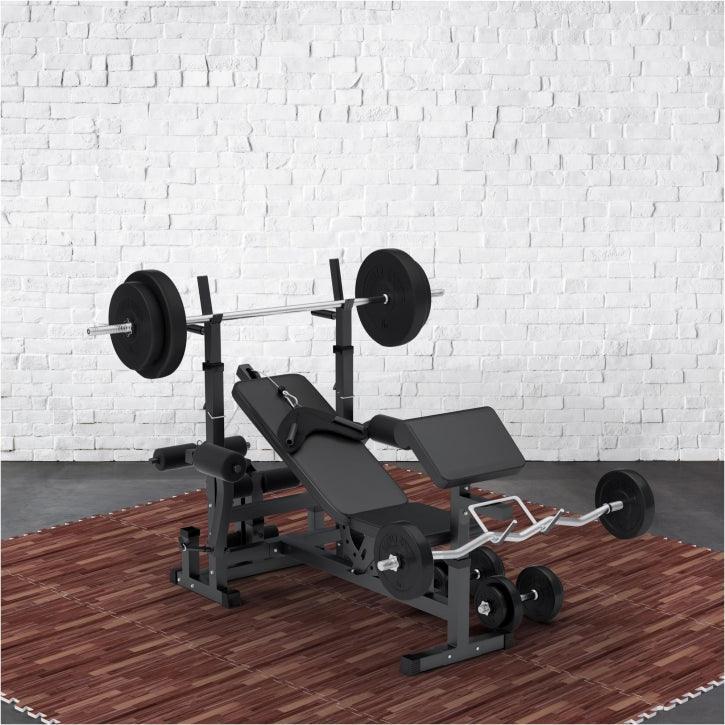Tapis de Protection Fitness Puzzle - 16 Dalles, 60x60x1,2 cm, Tapis de Sol 7/7