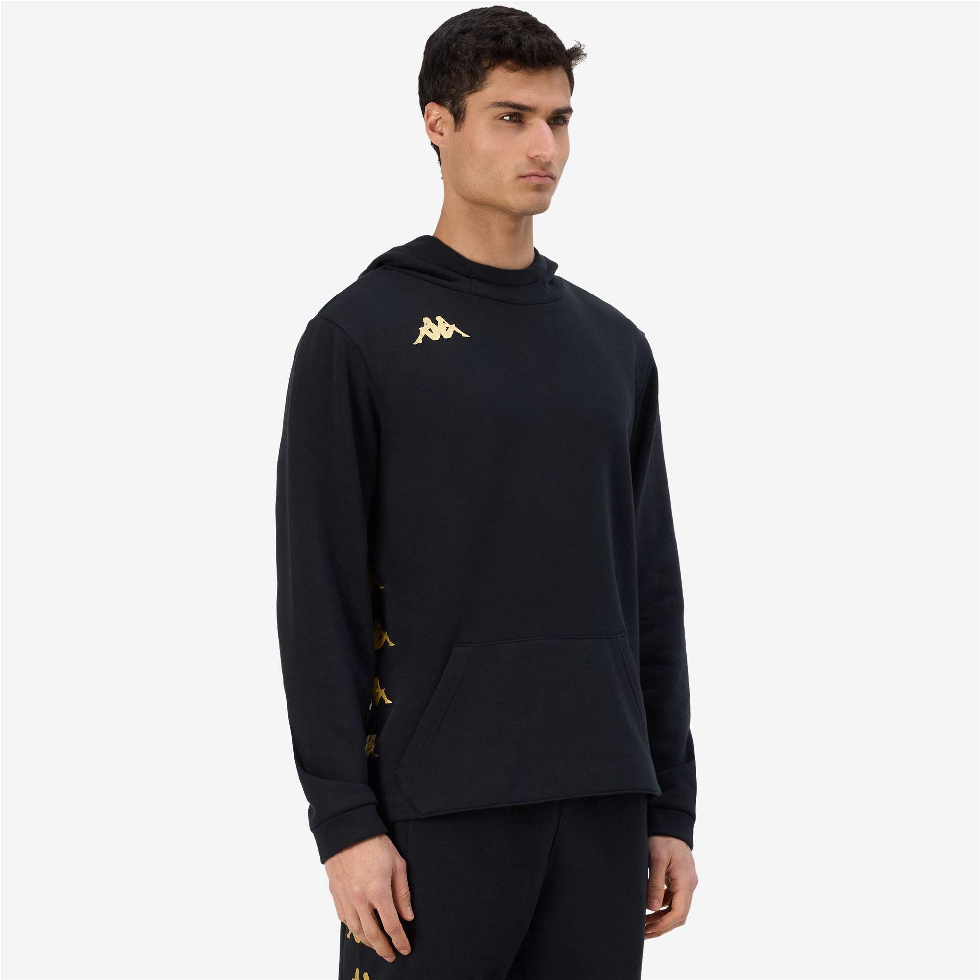 Felpa da bambino in cotone nero da calcio 6/7