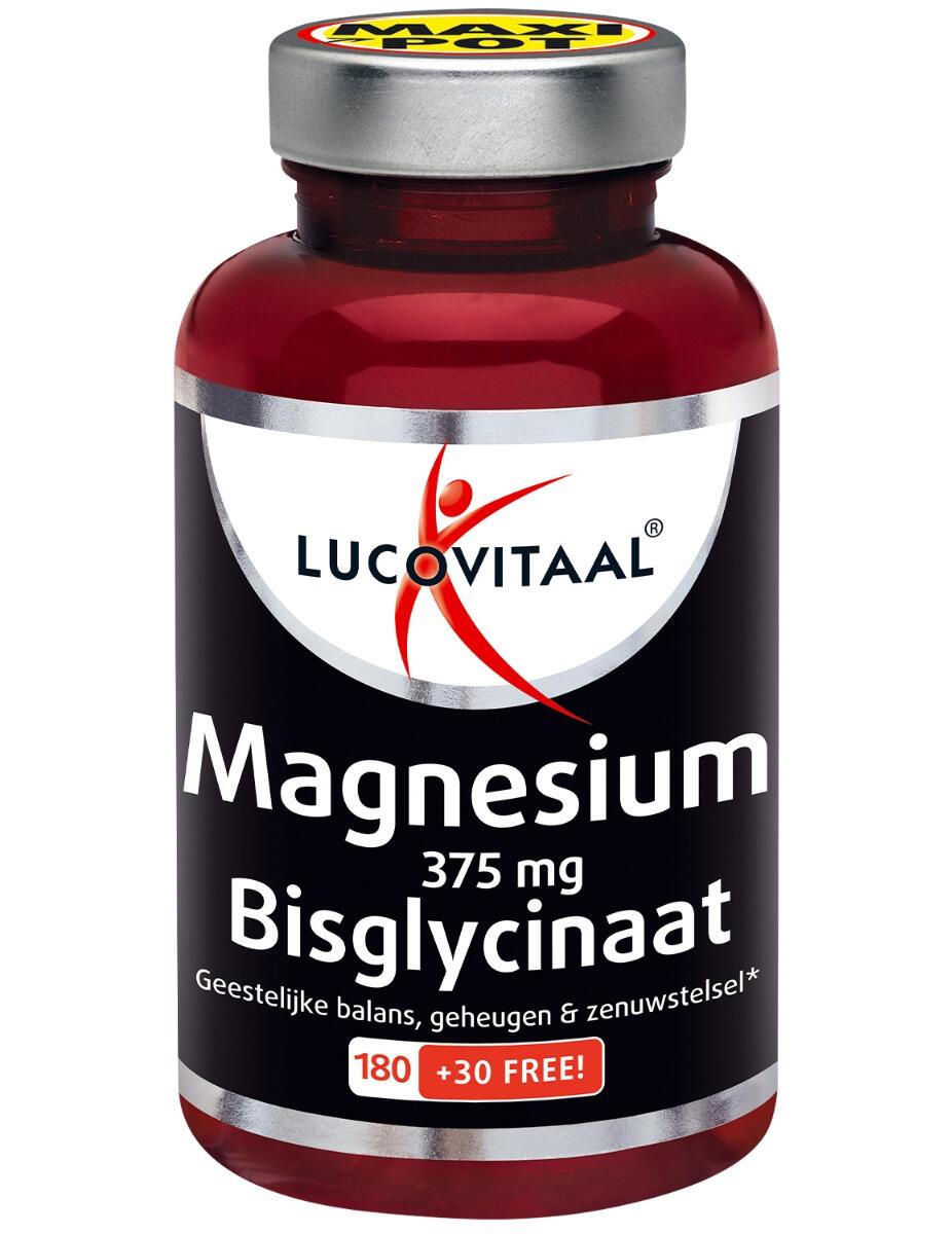 LUCOVITAAL Lucovitaal Magnesium 375 mg Bisglycinaat 210 tabletten