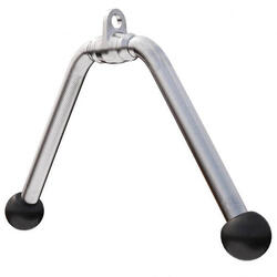 BARRE TRICEPS/BICEPS LARGE EN FORME DE V ET ÉLÉMENT D'ATTACHE | ACCESSOIRE MUSCU