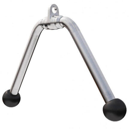 BARRE TRICEPS/BICEPS LARGE EN FORME DE V ET ÉLÉMENT D'ATTACHE | ACCESSOIRE MUSCU