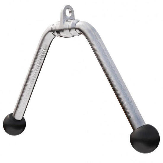 BARRE TRICEPS/BICEPS LARGE EN FORME DE V ET ÉLÉMENT D'ATTACHE | ACCESSOIRE MUSCU