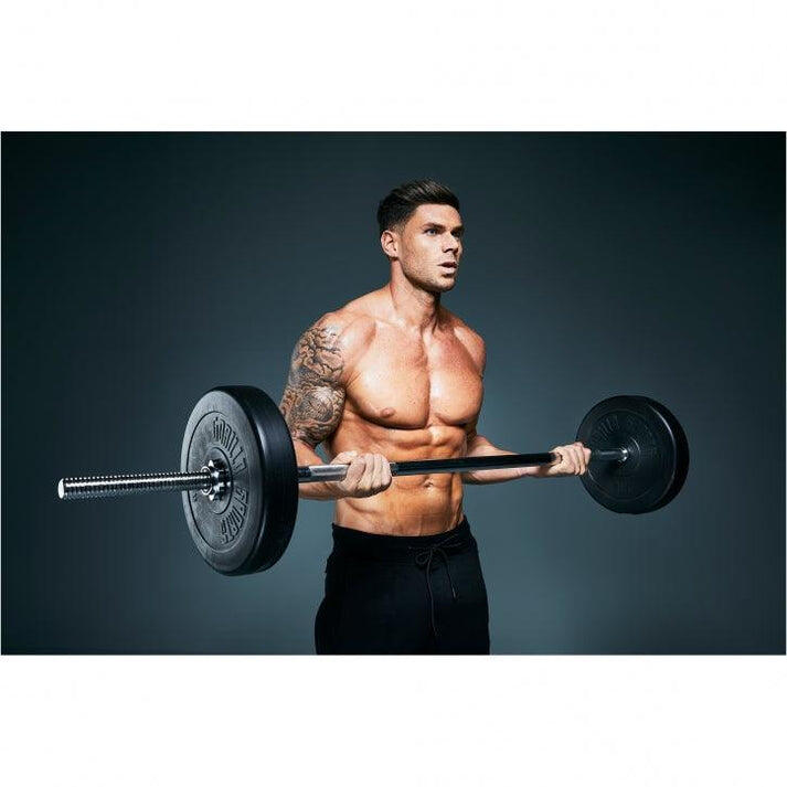 BARRE DROITE 180CM | DIAM 30MM| MUSCULATION | ÉTOILES DE SERRAGE 6/7