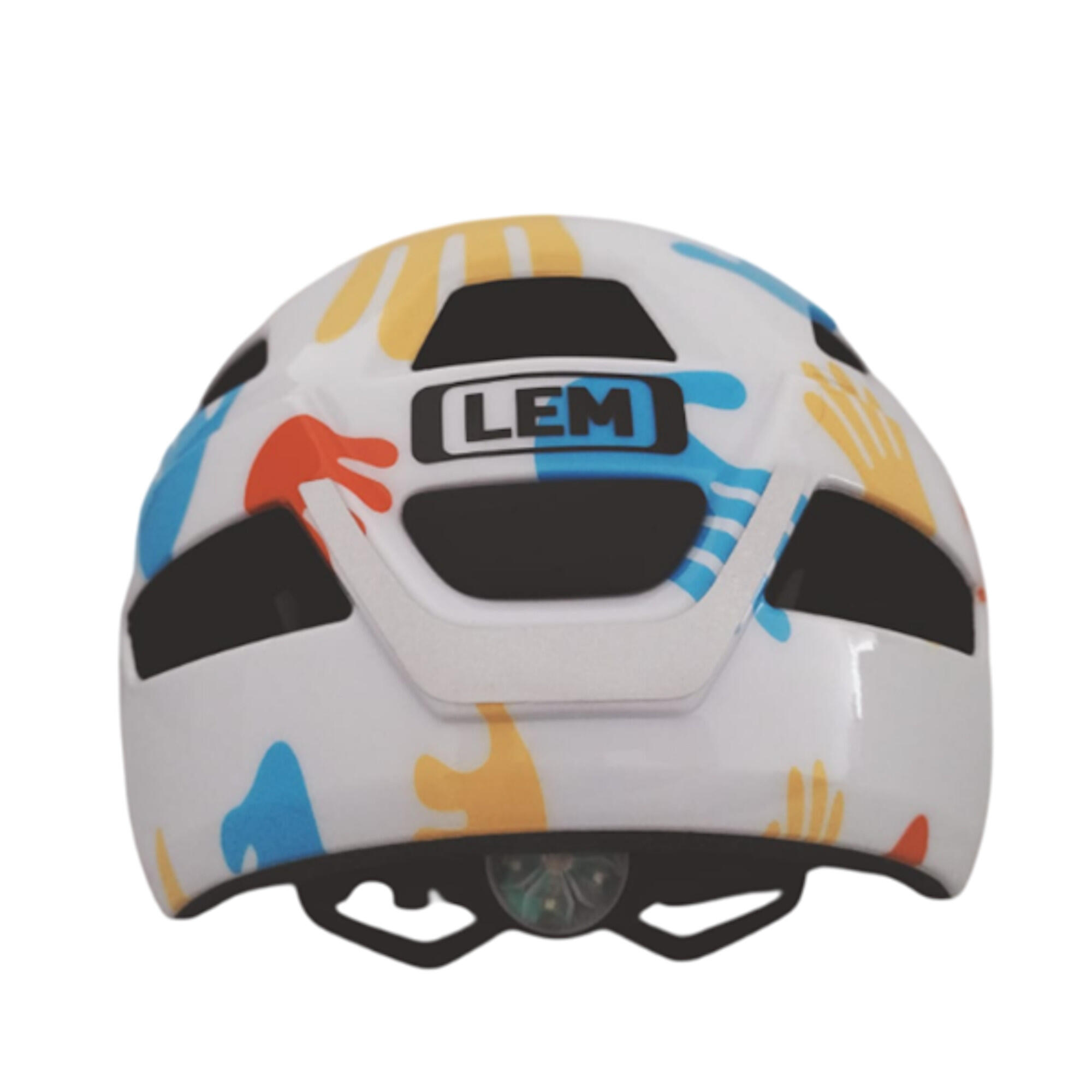 CASCO DA CICLISMO PER BAMBINI CHAMP WHITE 2/3