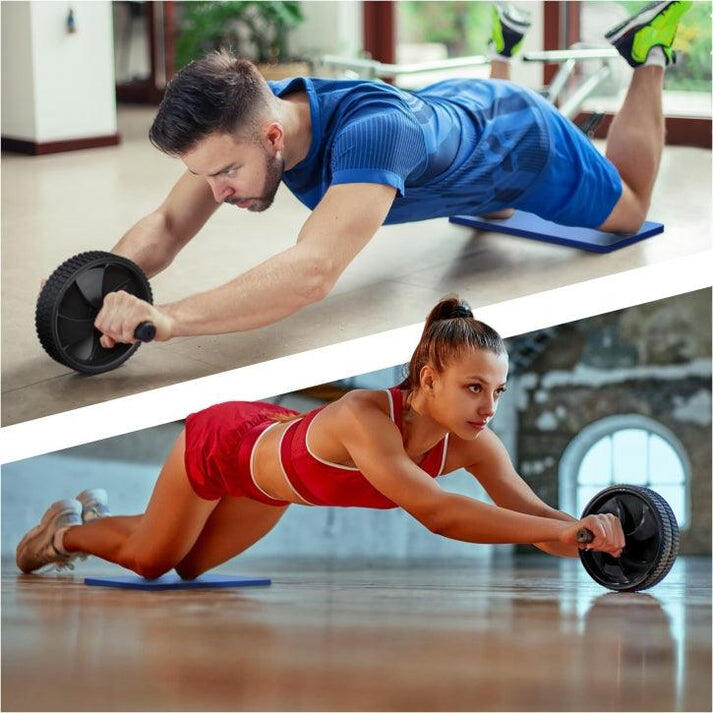 ROUE ABDOMINALE / AB ROLLER / WHEEL / NOIR | MUSCULATION 3/7