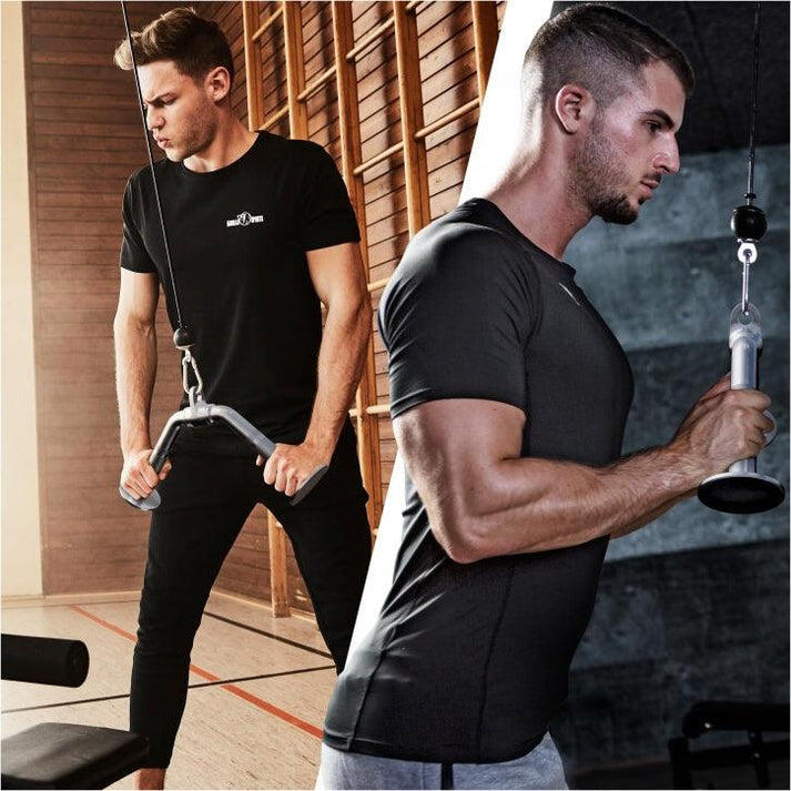 Triceps V-grip with chrome joint 3/5