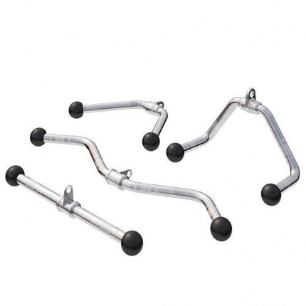 LOT DE 4 BARRES : TIRAGE, TRACTION, BICEPS, RECTANGULAIRE | ACCESSOIRE MUSCULATI