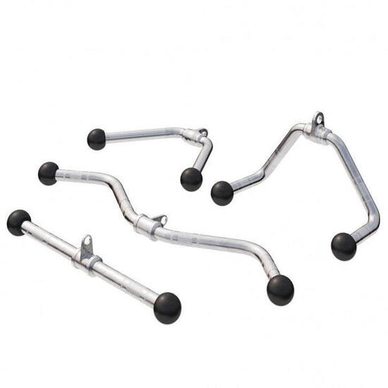 LOT DE 4 BARRES : TIRAGE, TRACTION, BICEPS, RECTANGULAIRE | ACCESSOIRE MUSCULATI