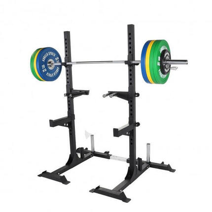 GORILLA SPORTS Bumper Plates inkl. Squat Rack