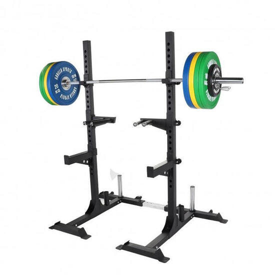 GORILLA SPORTS Bumper Plates inkl. Squat Rack