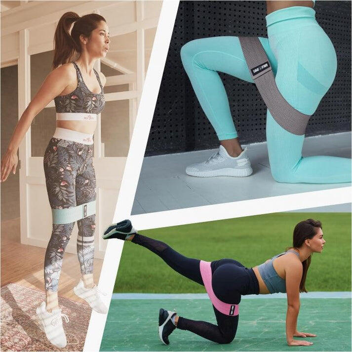 PACK DE BANDE DE RÉSISTANCE ÉLASTIQUES | SQUATS ET SAUT | 3 TAILLES 3/7
