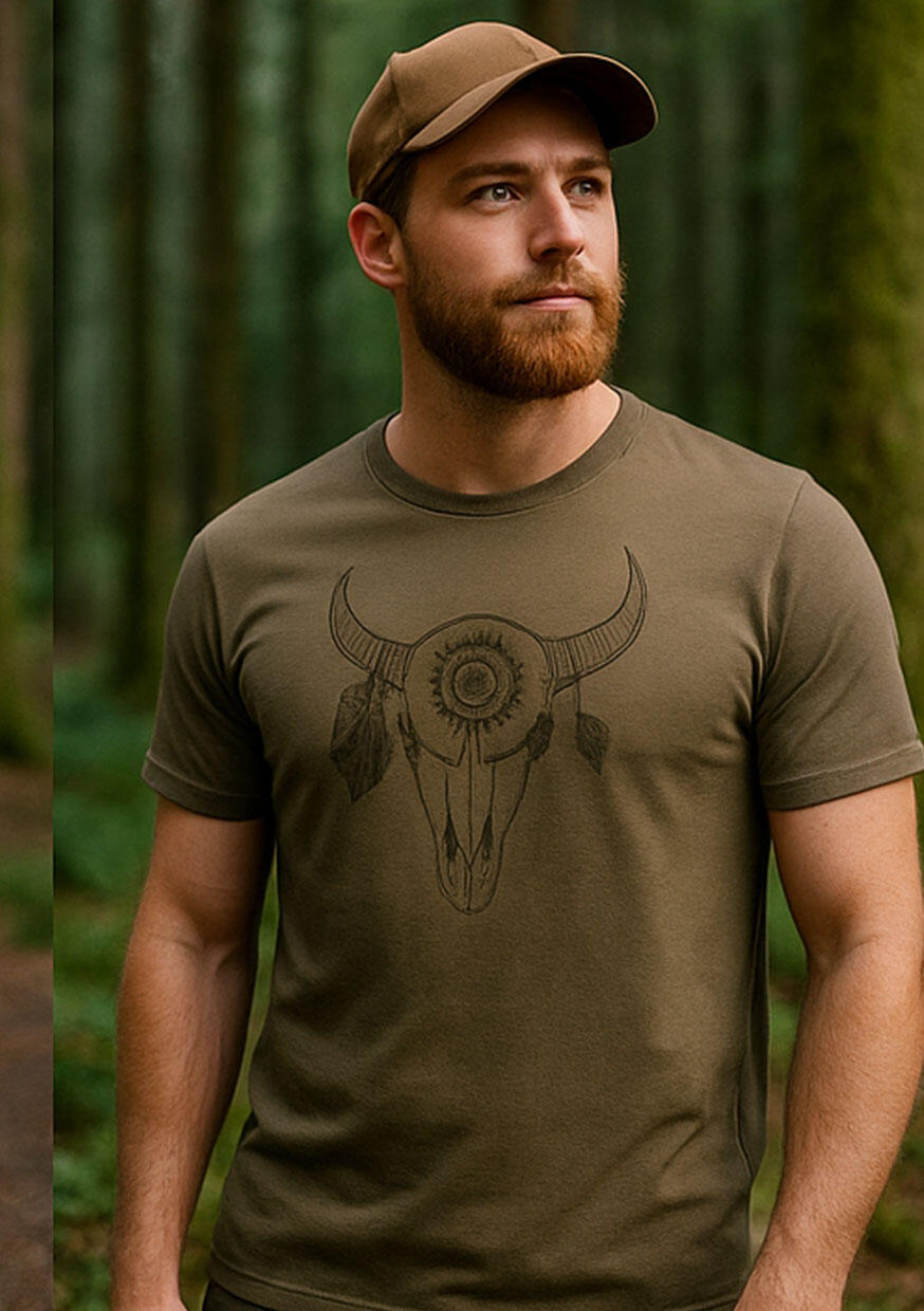Herren-T-Shirt aus Merinowolle mit BULO-Aufdruck 2/2