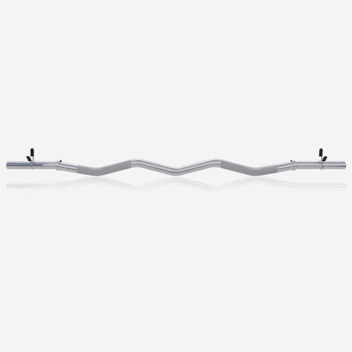 Barra de Pesas Curl EZ Gorilla Sports 120 cm Cromada Diámetro 30/31mm 7/7