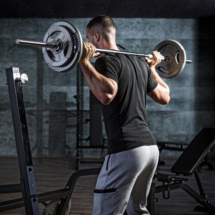 BARRE DROITE 170CM | DIAM 30MM| MUSCULATION | ÉTOILES DE SERRAGE 3/7