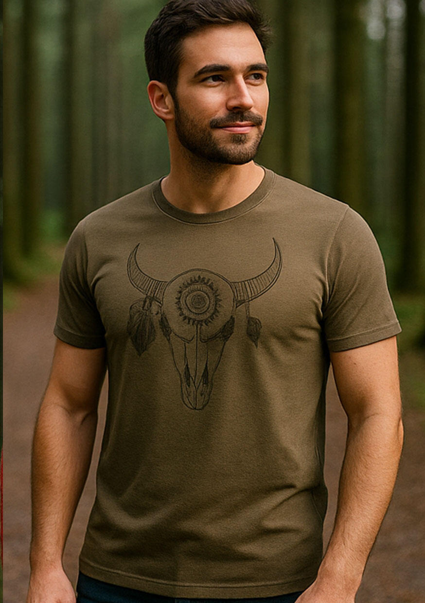 Camiseta de lana merino para hombre con estampado BULO 2/3
