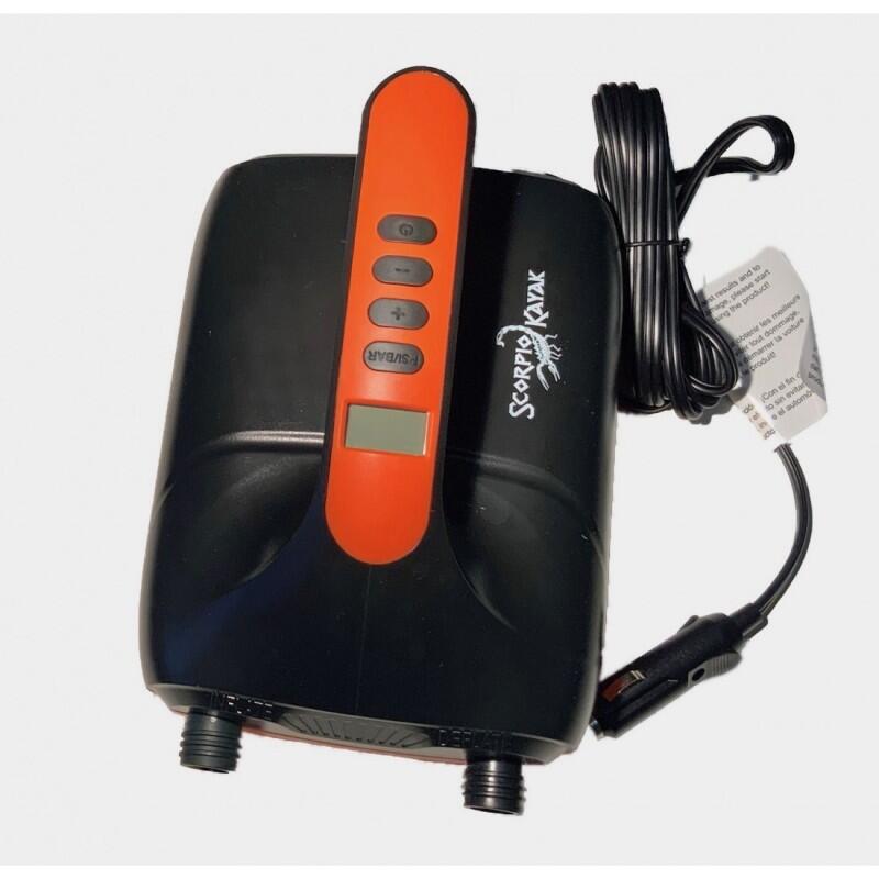 POMPKA ELEKTRYCZNA DO POMPOWANIA KAJAKA SUP SCORPIO KAYAK HT-782 0-20 PSI 3/6