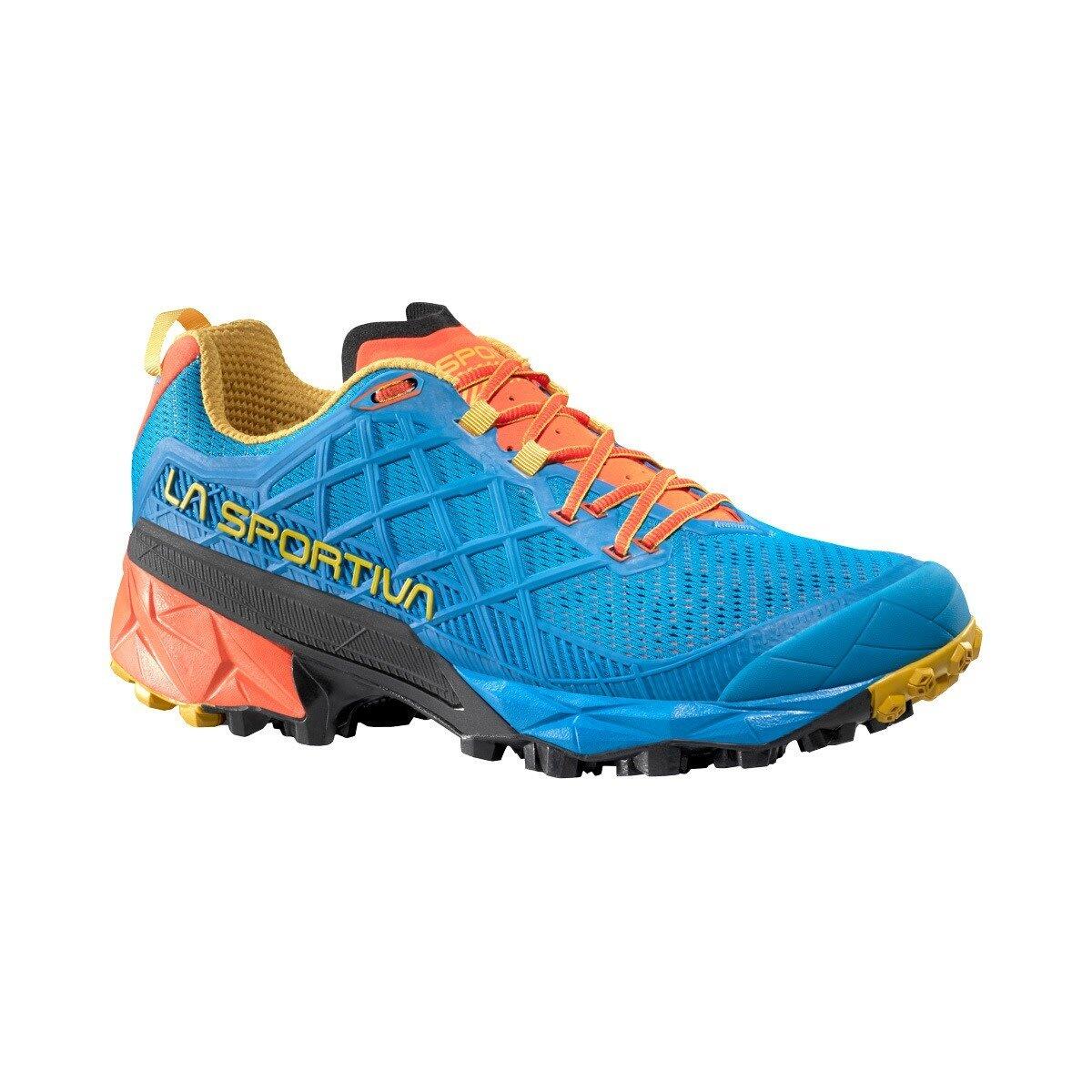 Chaussure Trail Homme - LA SPORTIVA Akyra II  - Tropic Blue/Bamboo 2/6