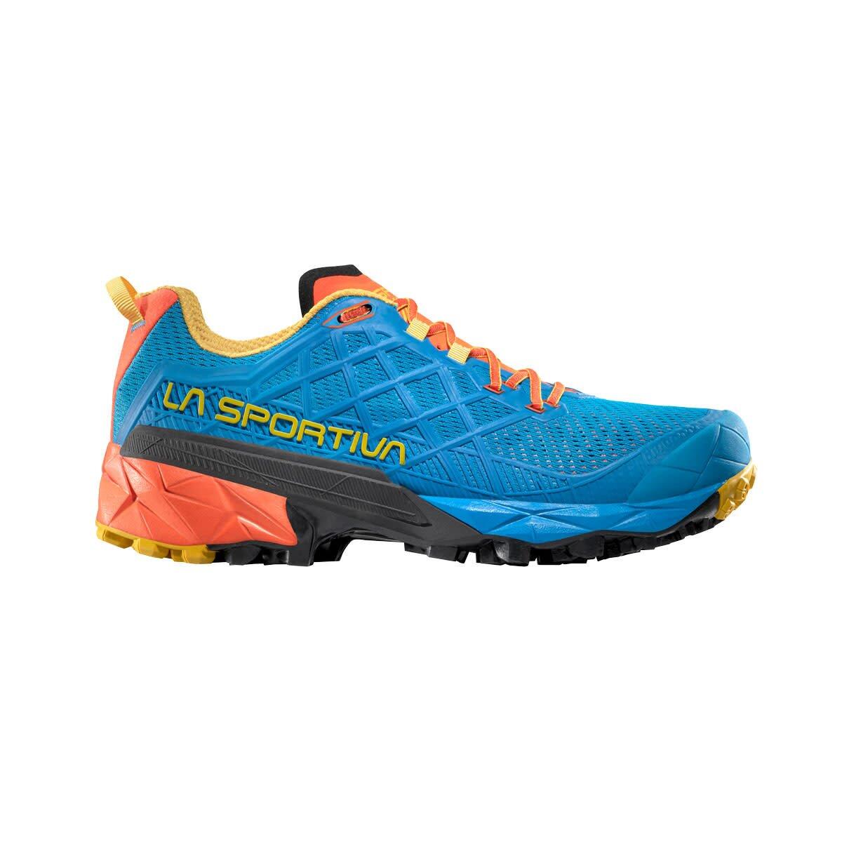 La Sportiva - Chaussure Trail Homme - La Sportiva Akyra Ii  - Tropic Blue/bamboo - Chaussures De Sport - Bleu|orange - Decathlon