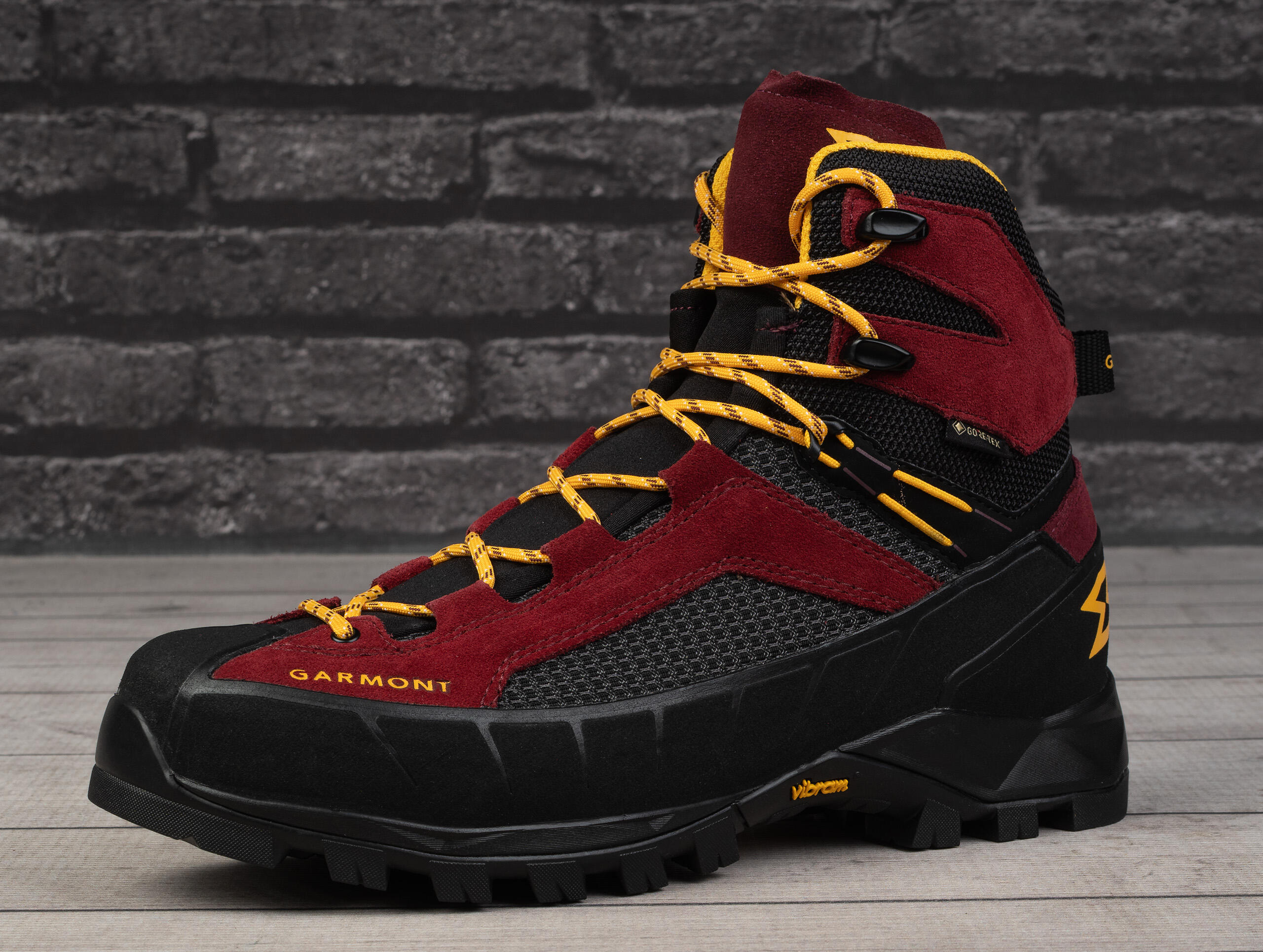 Trekking-Schuhe Garmont Tower Trek GTX Herren rot Gore‑Tex Vibram Heel Lock 3/7