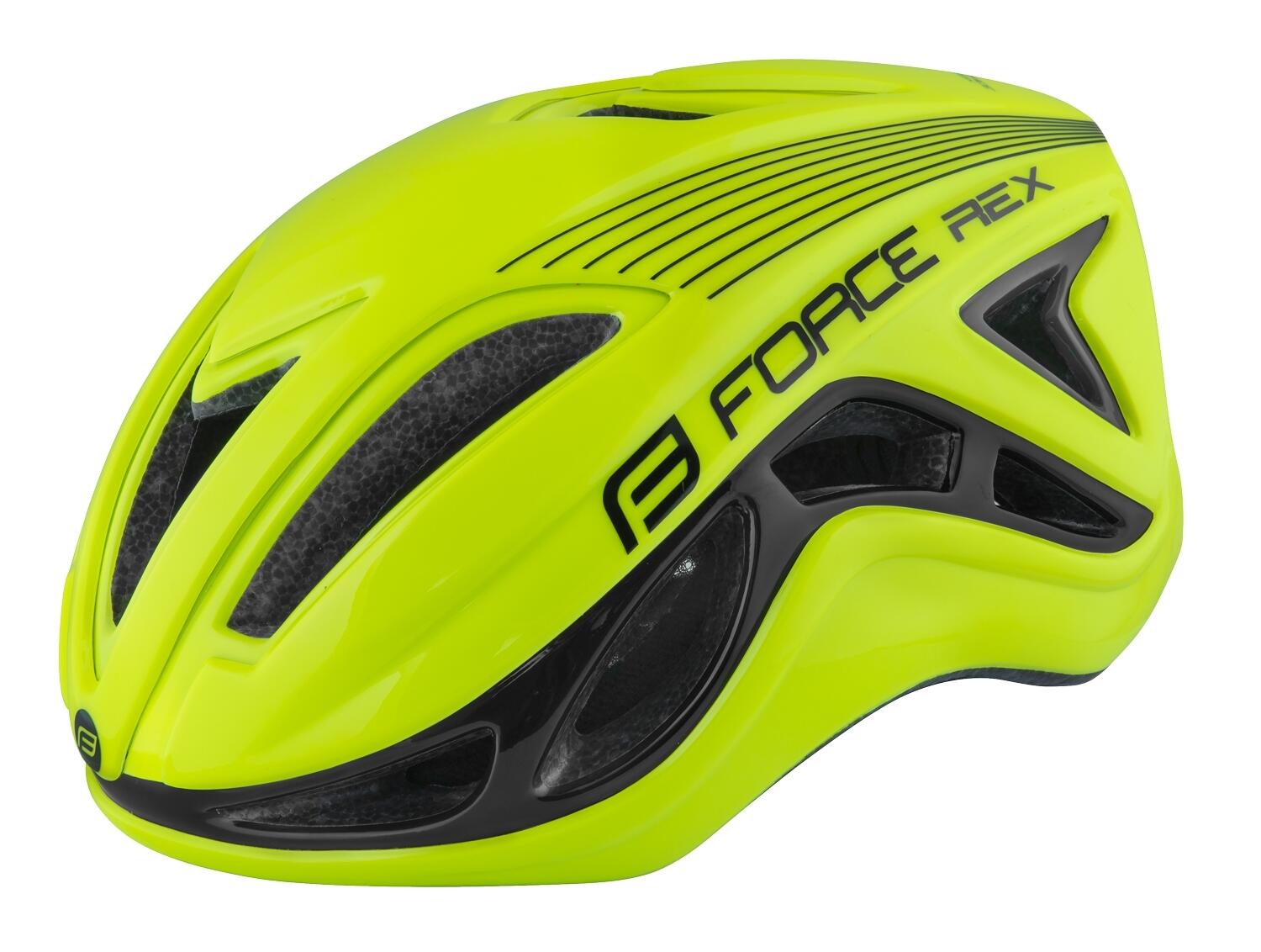 Casca Force Rex Galben Fluo/Negru S/M