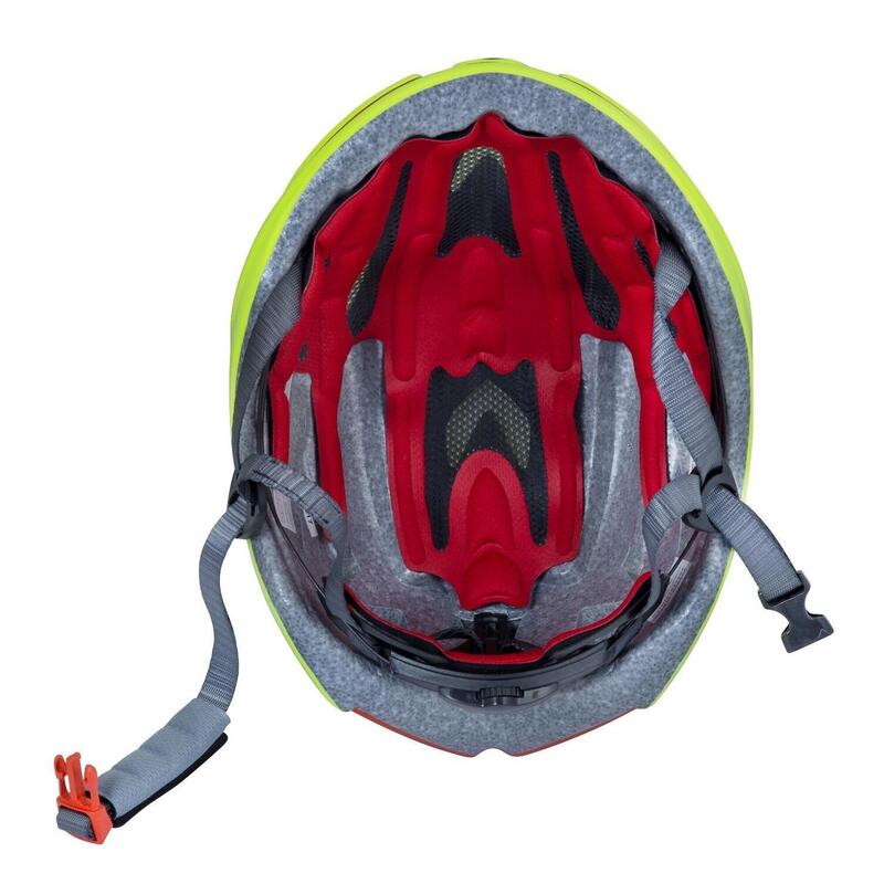 Casca Force Rex Galben Fluo/Rosu S-M