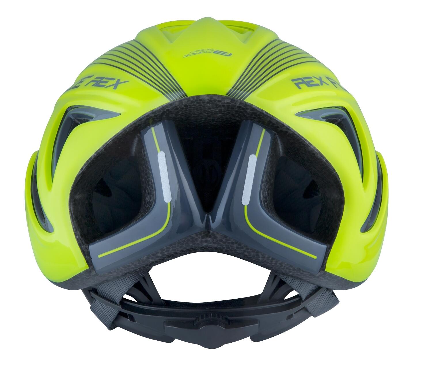 Casca Force Rex Galben Fluo/Negru S/M 2/5