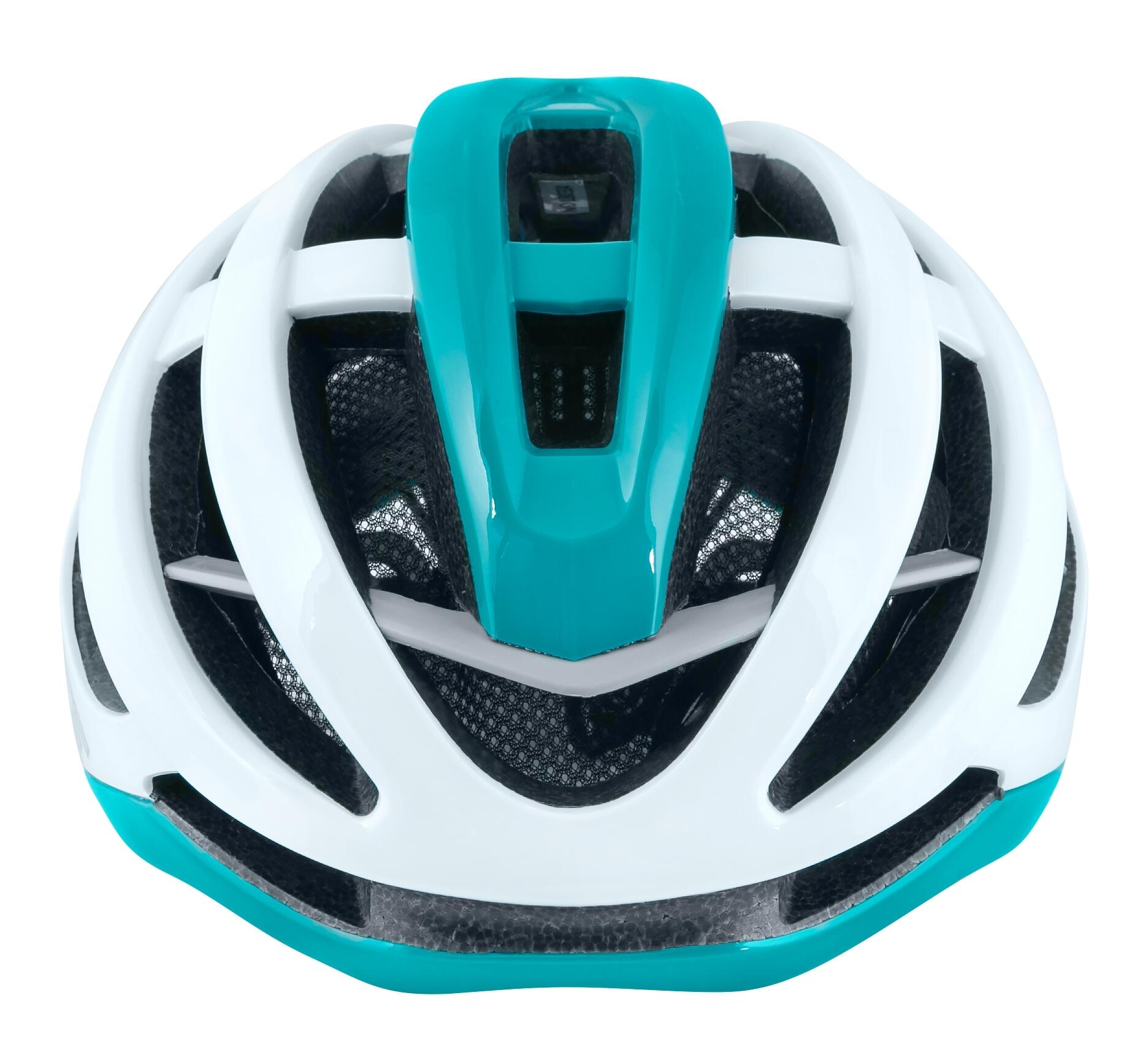 Casco ciclismo FORCE LYNX blanco-turquesa 2/7