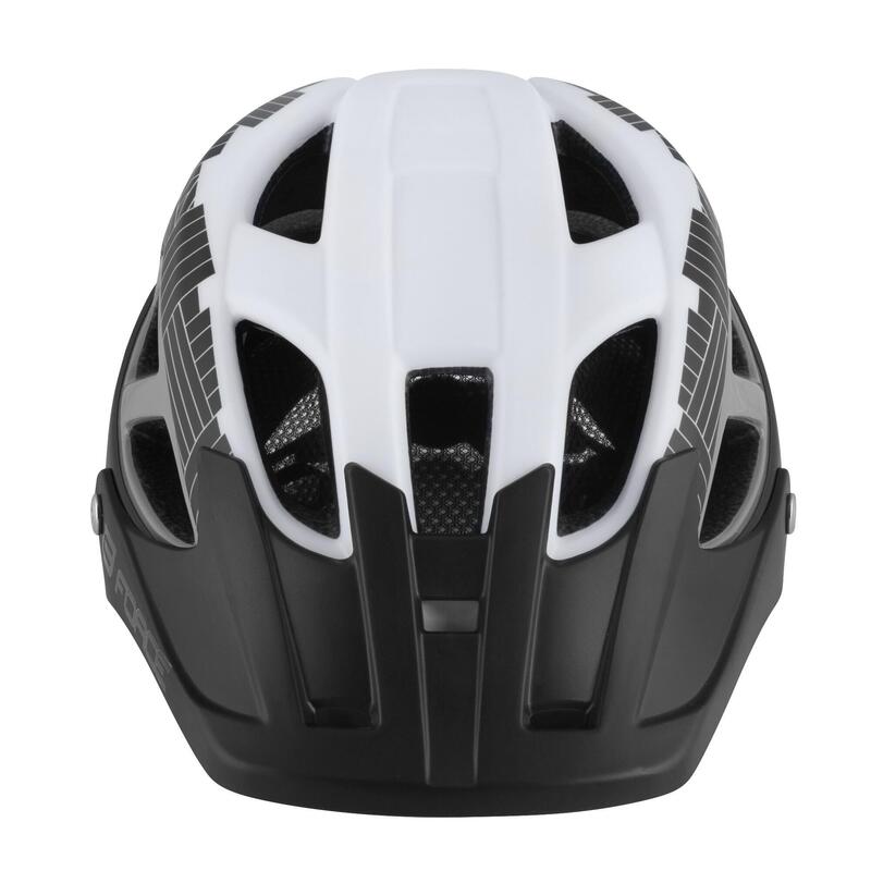 Casca Force Aves MTB E-bike, Alb-Negru, L-XL