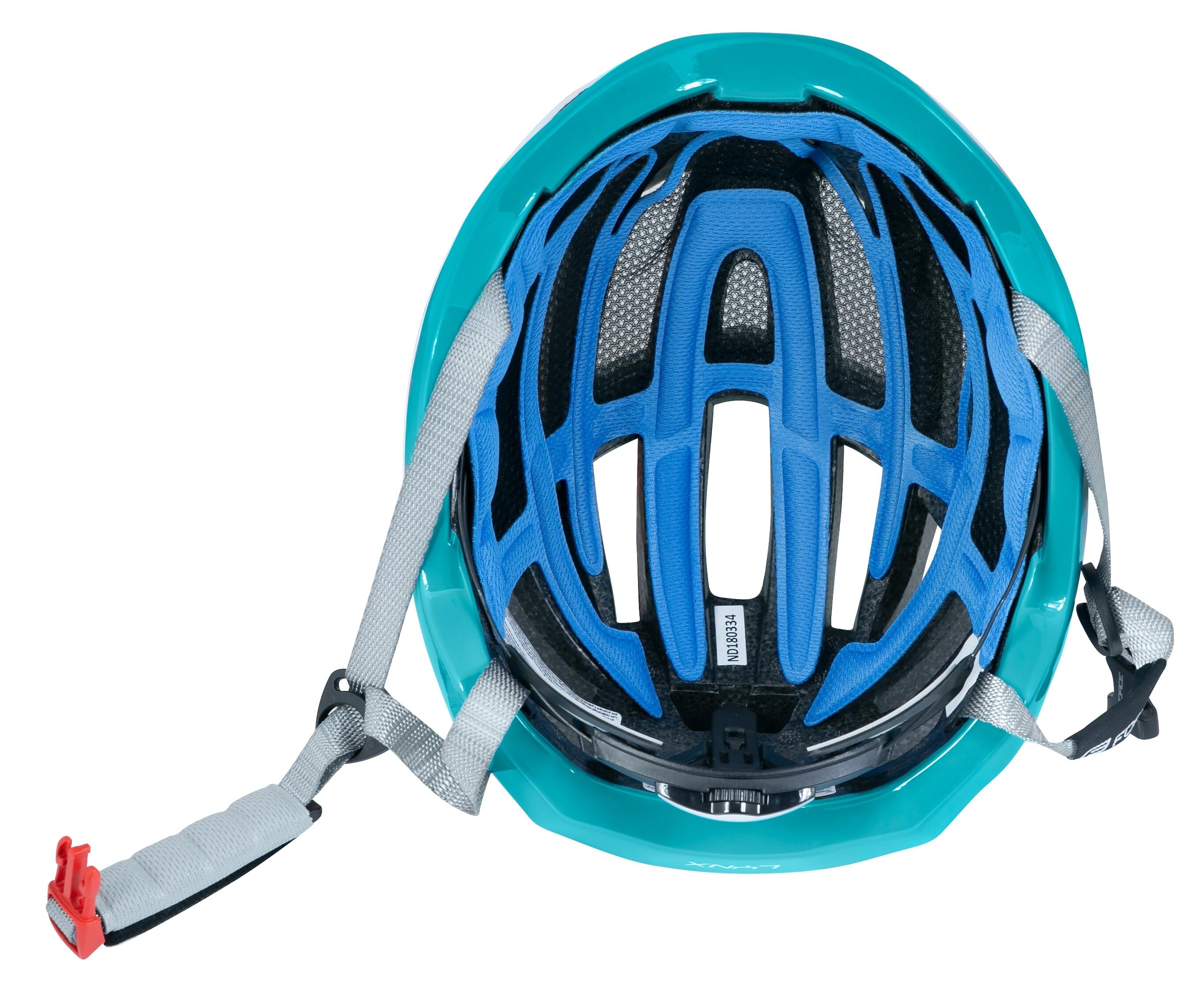 Casco ciclismo FORCE LYNX blanco-turquesa 5/7