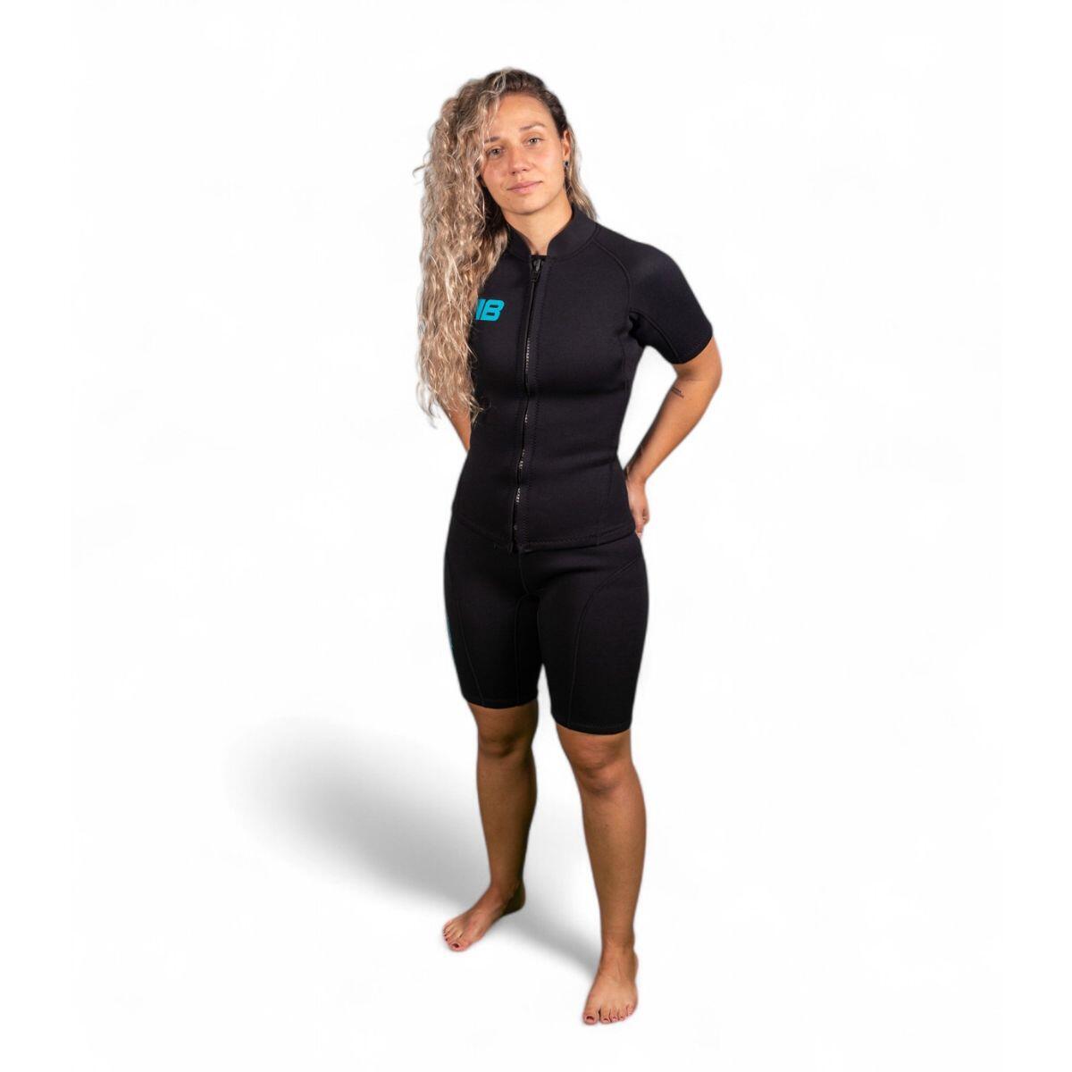 Pantalón de Neopreno Behumax Ocean Be Wave Mujer Talla S 3/4