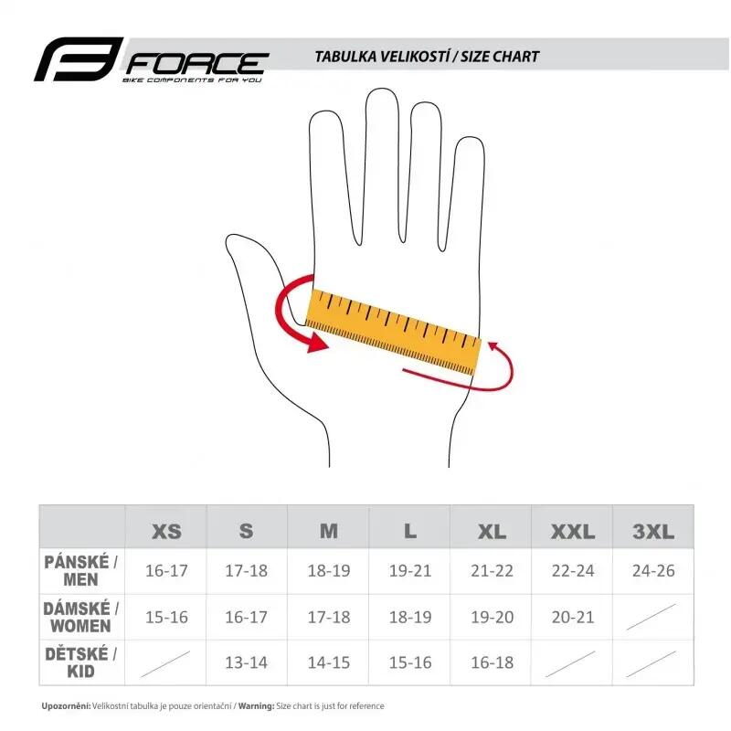 Manusi Force MTB Angle, gri/negru XL 3/3