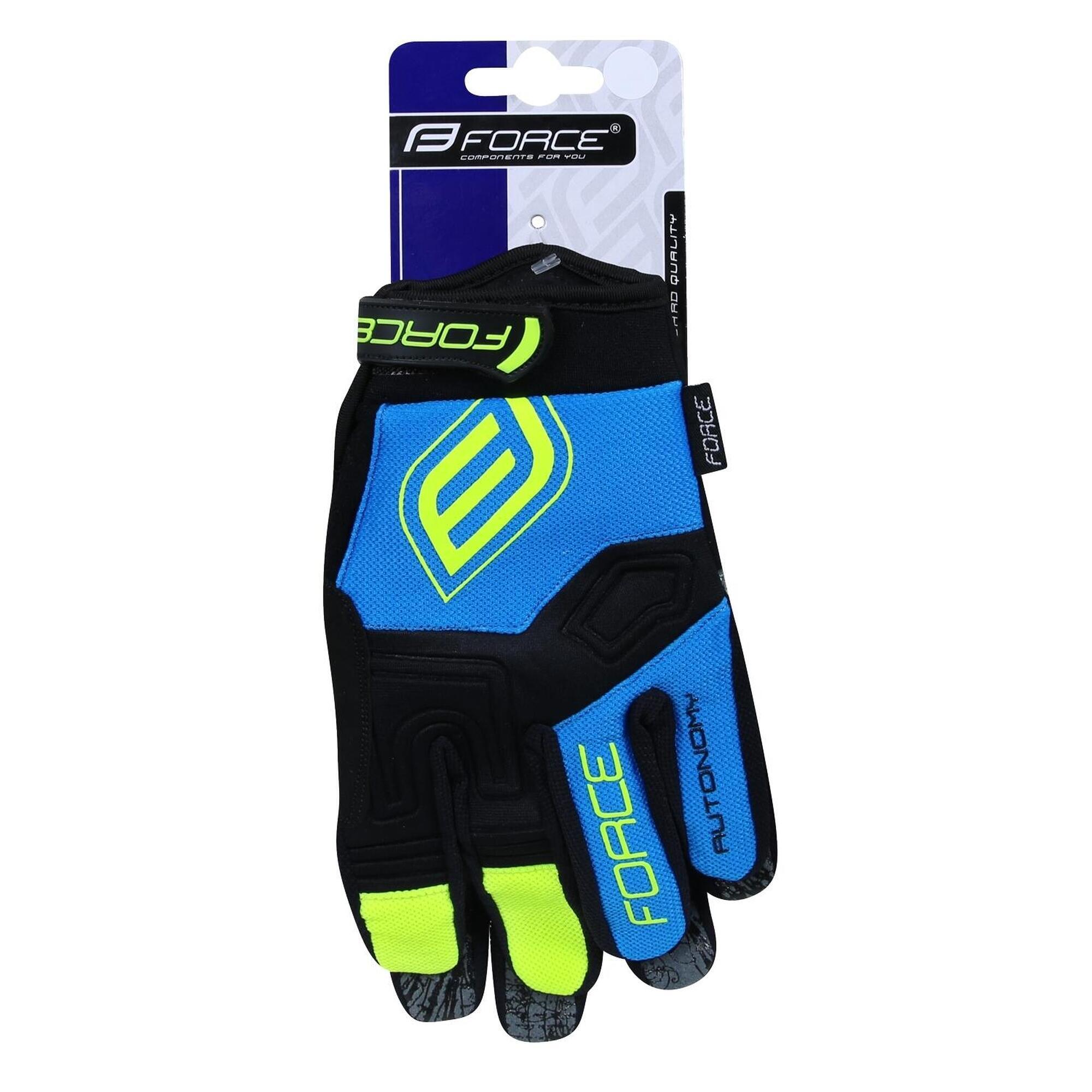 Manusi MTB Force Autonomy F17 Negru/Albastru S