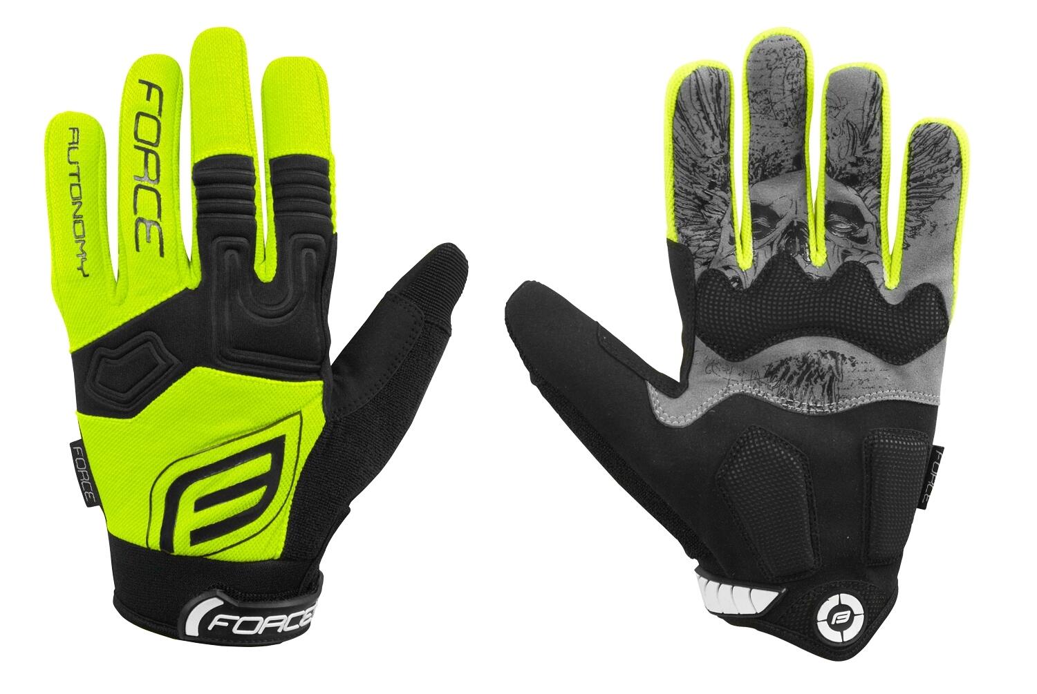 Manusi MTB Force Autonomy Galben Fluo S