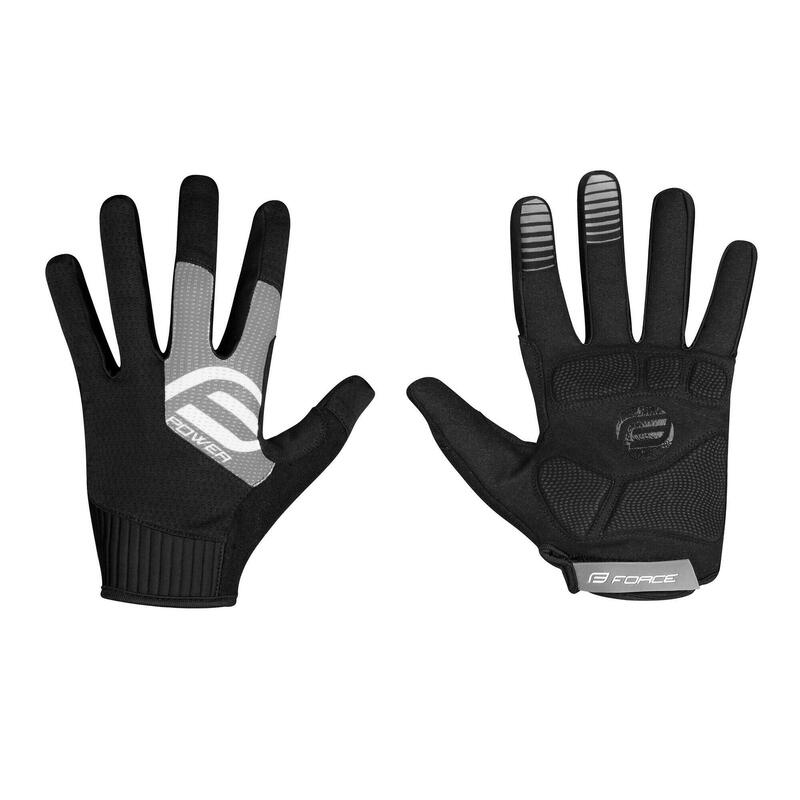 Manusi Force MTB Power, negru/gri, M